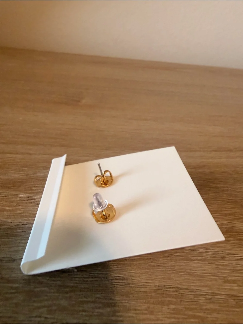 Tory Burch Gold Eye Faux Pearl Stud Earrings New
